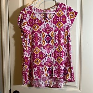 Christian Soriano blouse in pink orange medium